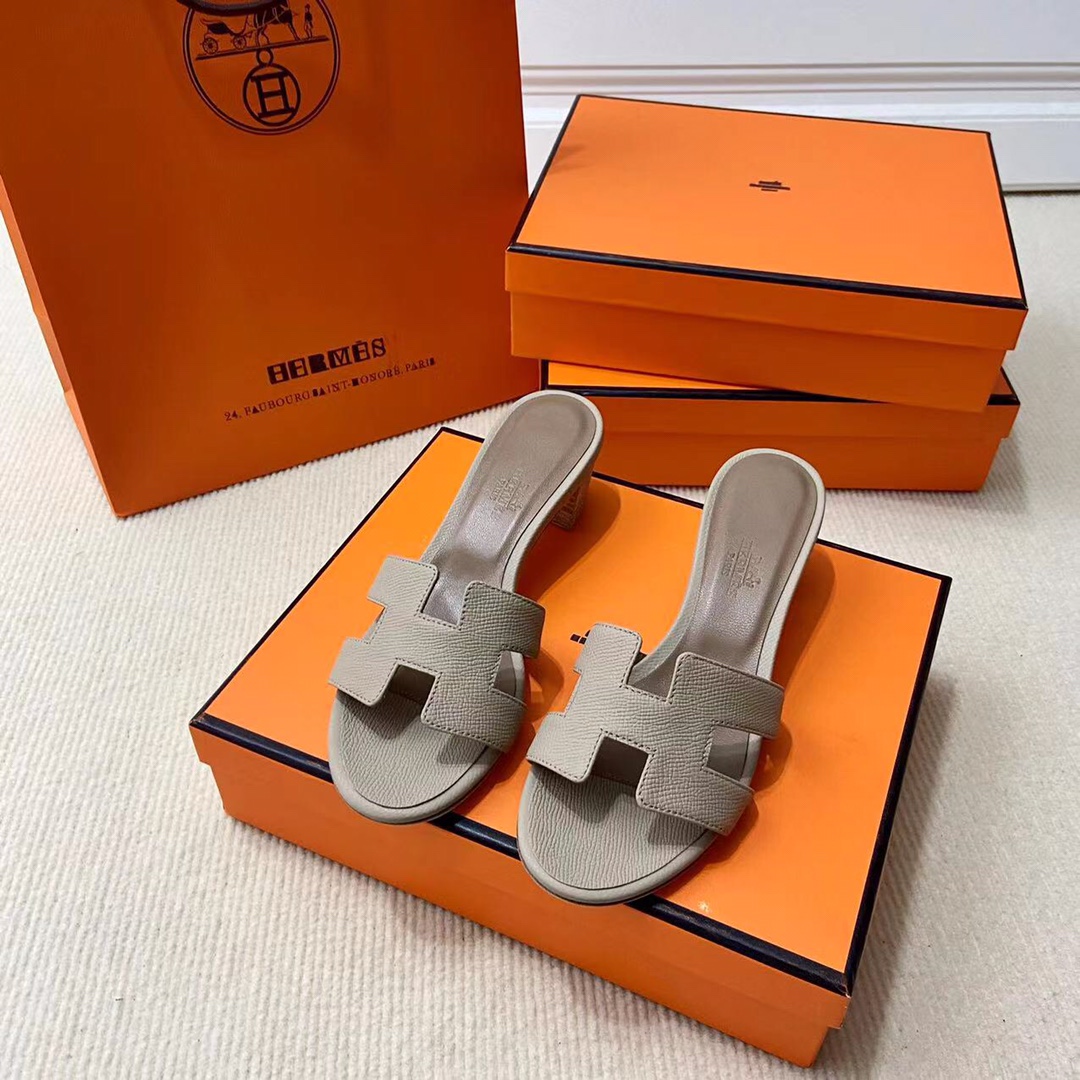 에르메스 올수공 오아시스 슬리퍼 샌들 앱송 34